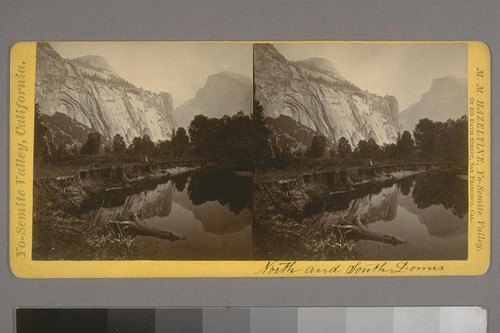 (North and South Domes). Place of publication: San Francisco. Photographer's series: Yo-semite Valley, California
