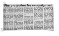 Fire protection fee campaign set