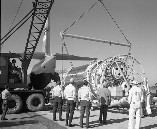 Atlas Centaur 3 Arrival at Skid Strip. Date: 03/23/1963
