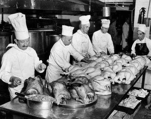 Thanksgiving feast at the Biltmore Hotel