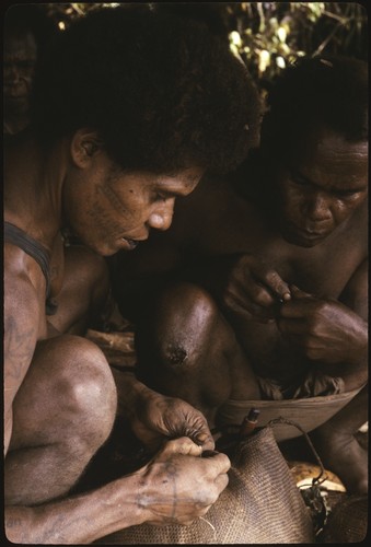 Men exchanging betel for kofu shell money