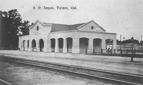 Southern Pacific Railroad Depot, Tulare, Calif., 1914