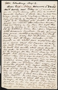 Hamlin Garland, letter, 1906-08-12, to Zulime Garland