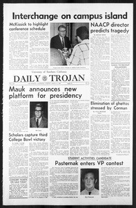 Daily Trojan, Vol. 59, No. 88, March 12, 1968