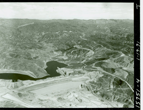 Aerial view of Castaic Lake