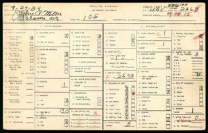 WPA household census for 105 PALOMA AVE, Los Angeles County