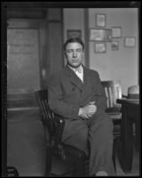 Cecil "Buck" Lieuallen, Oregon police officer who captured William Edward Hickman, Los Angeles, ca. 1927 or 1928