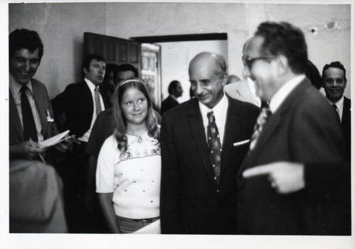 Henry Kissinger with Pahor Labib and others at the Coptic Museum