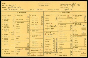 WPA household census for 3953 FLOWER DRIVE, Los Angeles County