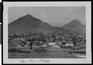 View of San Luis Obispo, ca.1900