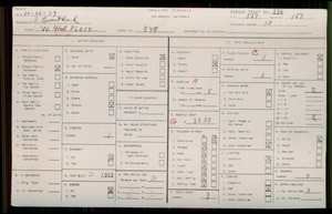WPA household census for 848 W 40TH PL, Los Angeles County