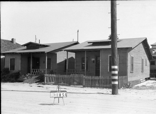 Houses labeled East San Pedro Tract 185A