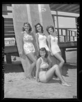 Contestants for queen of Newport Beach Tournament of Lights, Calif., 1947