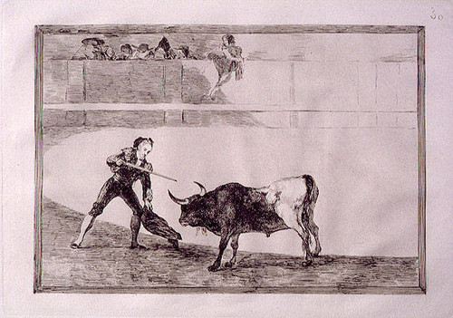 Pedro Romero matando a toro parado