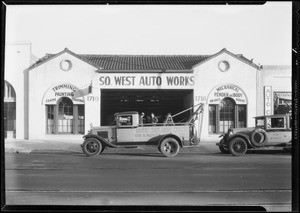 Wrecked Willys and Chevrolet, 1710 South Flower Street, Los Angeles, CA, 1933