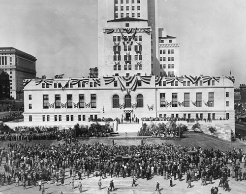 Dedication of Los Angeles City Hall