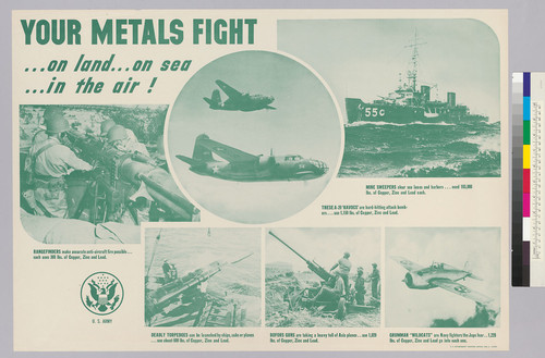 Your metals fight...on land...on sea...in the air!