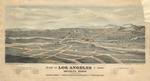 View of Los Angeles from the East. Brooklyn Hights in the foreground. Pacific Ocean and Santa Monca Mountains in the background