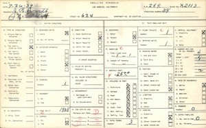 WPA household census for 624 N. FICKETT ST, Los Angeles