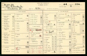 WPA household census for 231 VENDOME ST, Los Angeles