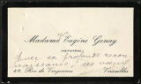 Madame Eugene Genay calling card