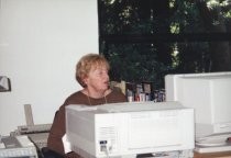 Library staff, Carol Moller, circa 2001