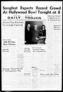 Daily Trojan, Vol. 49, No. 116, May 09, 1958