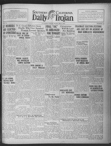 Daily Trojan, Vol. 20, No. 134, May 06, 1929