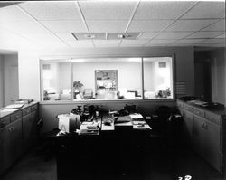 Office and waiting room of Santa Rosa Medical Clinic, Santa Rosa, California, 1957