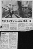 New Ford's to open Oct. 17