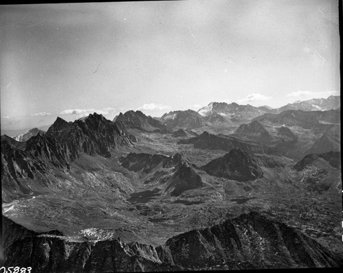 Misc. Basin, Dusy Basin, The Palisades (aerial)
