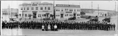 Closing of Fleet Mission, San Pedro, Los Angeles. February, 1925