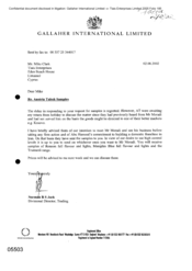 [Letter from Norman BS Jack to Mike Clark regarding Austria Tabak Samples]