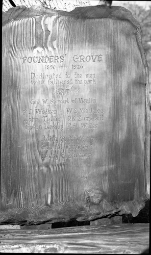Plaques, Founders Group