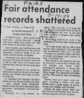 Fair attendance records shattered