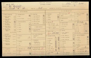 WPA household census for 125 E N ST, Los Angeles County