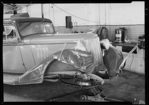 Pontiac coupe, Southern California, 1934