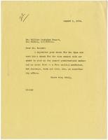 Letter from Julia Morgan to William Randolph Hearst, August 1, 1924
