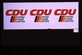 CDU sicher, sozial und frei