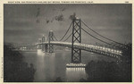Night view, San Francisco-Oakland Bay Bridge, toward San Francisco, Calif. # 1069