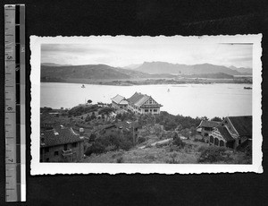 View of campus of Fukien Christian University, Fuzhou, Fujian, China, ca.1940