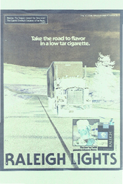 Take the road to flavor in a low tar cigarette