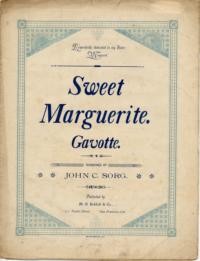 Sweet Marguerite : gavotte / composed by John C. Sorg