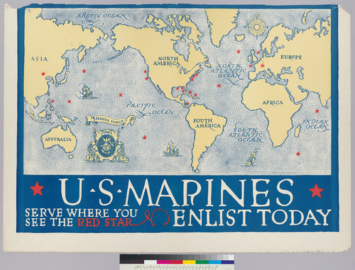 U.S. Marines : serve where you see the Red Star: Enlist Today