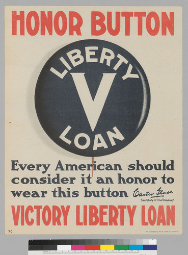 Honor Button: Every American Should consider it an honor to wear this button: Victory Liberty Loan