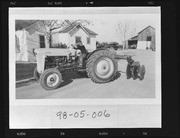Jim Meisner on a new Ford tractor