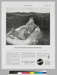 Your money bought the raft that saved their lives!: The Saturday Evening Post, November 7th, 1942