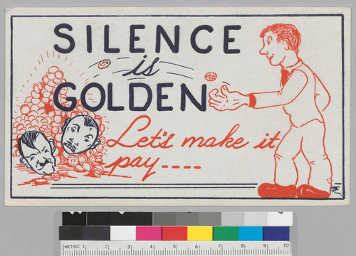 Silence is golden: let's make it pay---