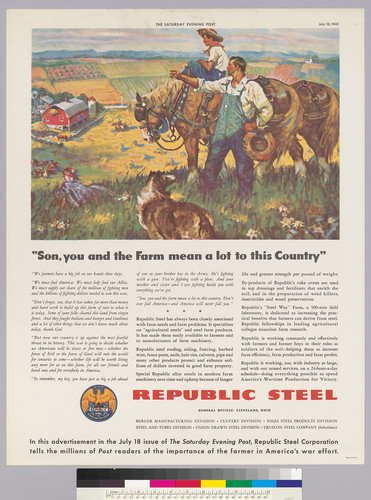 "Son, you and the Farm mean a lot to this country" Republic Steel