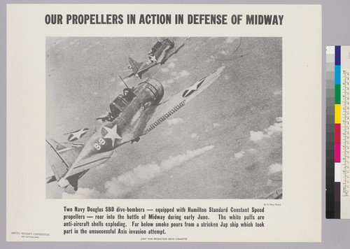 Our propellers in action in defense of Midway